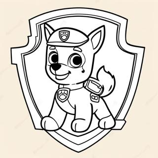 Paw Patrol Badge Coloring Page 50983-40694