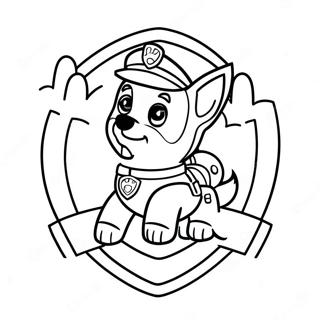 Paw Patrol Badge Coloring Page 50983-40695