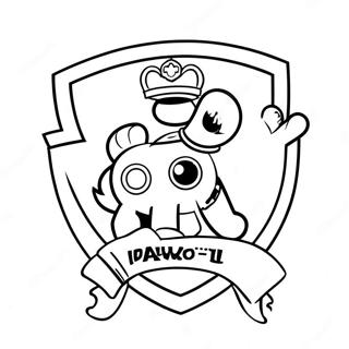 Paw Patrol Badge Coloring Page 50983-40696