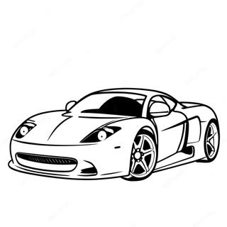 Sleek Sports Car In Motion Coloring Page 50994-40703