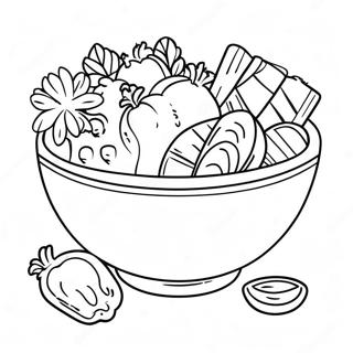 Salad Coloring Pages