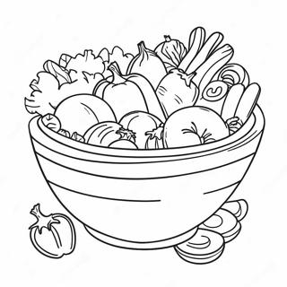 Salad Coloring Pages