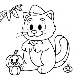 Garfield Halloween Coloring Page 51023-40736