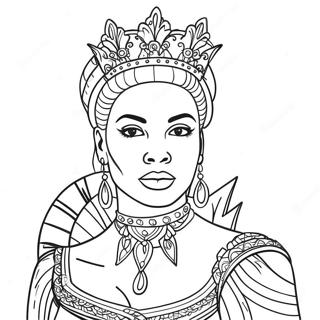 Black Queen Coloring Pages