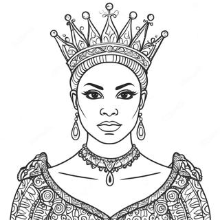 Black Queen Coloring Page 51033-40731