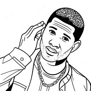 Usher Coloring Page 51083-40769