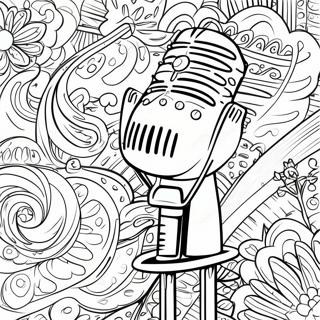 Vintage Microphone Coloring Page 51104-40790