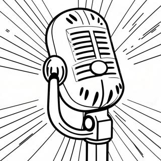 Vintage Microphone Coloring Page 51104-40791