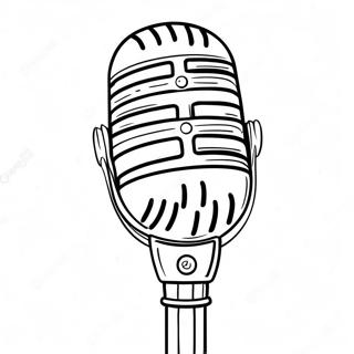 Vintage Microphone Coloring Page 51104-40792