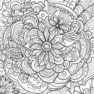 Abstract Stress Relief Mandala Coloring Page 51113-40794