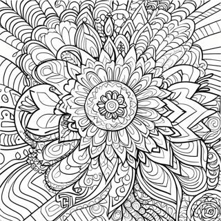 Abstract Stress Relief Mandala Coloring Page 51113-40795