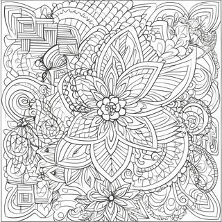 Intricate Geometric Patterns Coloring Page 51114-40797