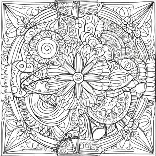 Intricate Geometric Patterns Coloring Page 51114-40798