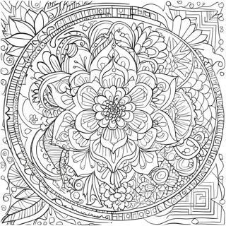 Intricate Geometric Patterns Coloring Page 51114-40799