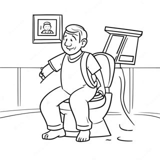 Skibidi Toilet Camera Man Coloring Page 51123-40809