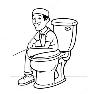 Skibidi Toilet Camera Man Coloring Page 51123-40810