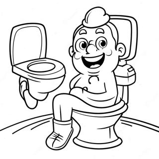 Funny Skibidi Toilet Camera Man Coloring Page 51124-40806