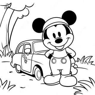 Mickey Mouse Safari Adventure Coloring Page 51133-40815