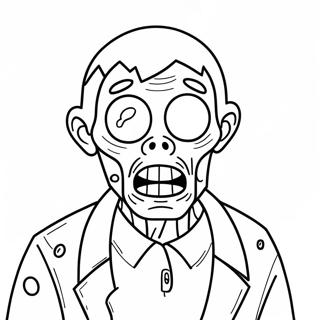 Zombie Among Us Coloring Pages