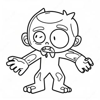 Zombie Among Us Character Coloring Page 51153-40827