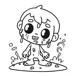 Cute Zombie Among Us Coloring Page 51154-40835