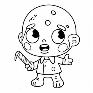 Cute Zombie Among Us Coloring Page 51154-40836