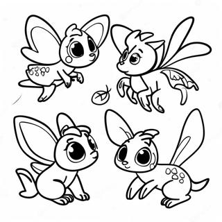 Ferngully Colorful Fairy Characters Coloring Page 51164-40847