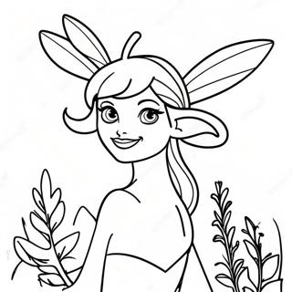 Ferngully Colorful Fairy Characters Coloring Page 51164-40848