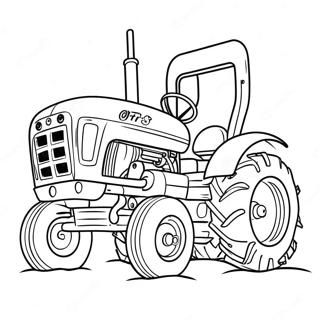 Happy Otis The Tractor Coloring Page 51184-40857