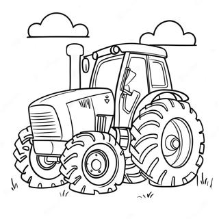 Happy Otis The Tractor Coloring Page 51184-40858