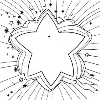 Glow In The Dark Stars Coloring Page 51193-40865