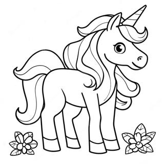 Glow In The Dark Unicorn Coloring Page 51194-40864