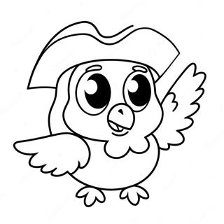 Pirate Parrot Coloring Page 51203-40870