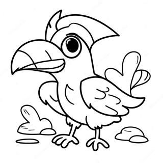 Pirate Parrot Coloring Page 51203-40871