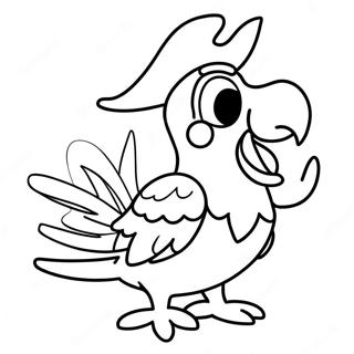 Pirate Parrot Coloring Page 51203-40872