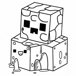 Minecraft Slime Coloring Page 51213-40878