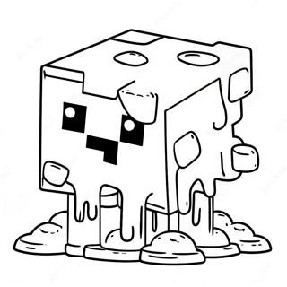 Minecraft Slime Coloring Page 51213-40879