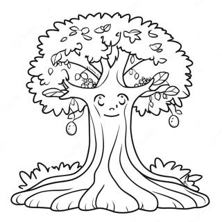 Happy Giving Tree Coloring Page 51264-40921