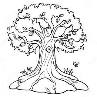 Happy Giving Tree Coloring Page 51264-40923