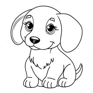 Dachshund Puppy Coloring Page 5126-4209