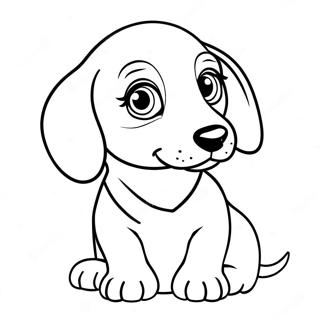 Dachshund Puppy Coloring Page 5126-4211