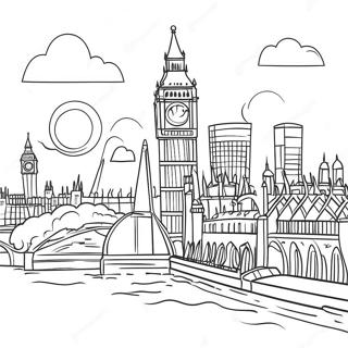 London Skyline Coloring Page 51274-40930