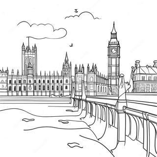 London Skyline Coloring Page 51274-40931