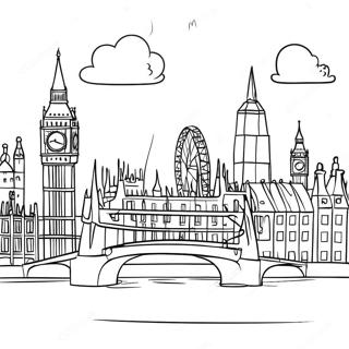 London Skyline Coloring Page 51274-40932