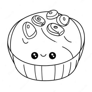 Cute Mooncake Character Coloring Page 51284-40940