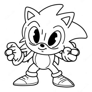 Monster Sonic Coloring Pages