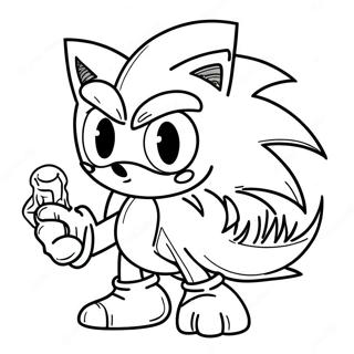 Monster Sonic Coloring Page 51293-40943