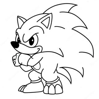 Monster Sonic Coloring Page 51293-40944