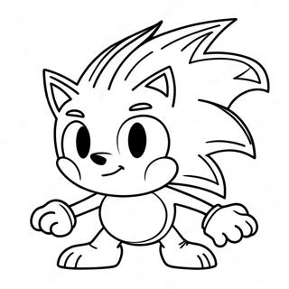 Sonic The Monster With Spiky Hair Coloring Page 51294-40945