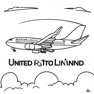 United Airlines Logo Coloring Page 51303-40962